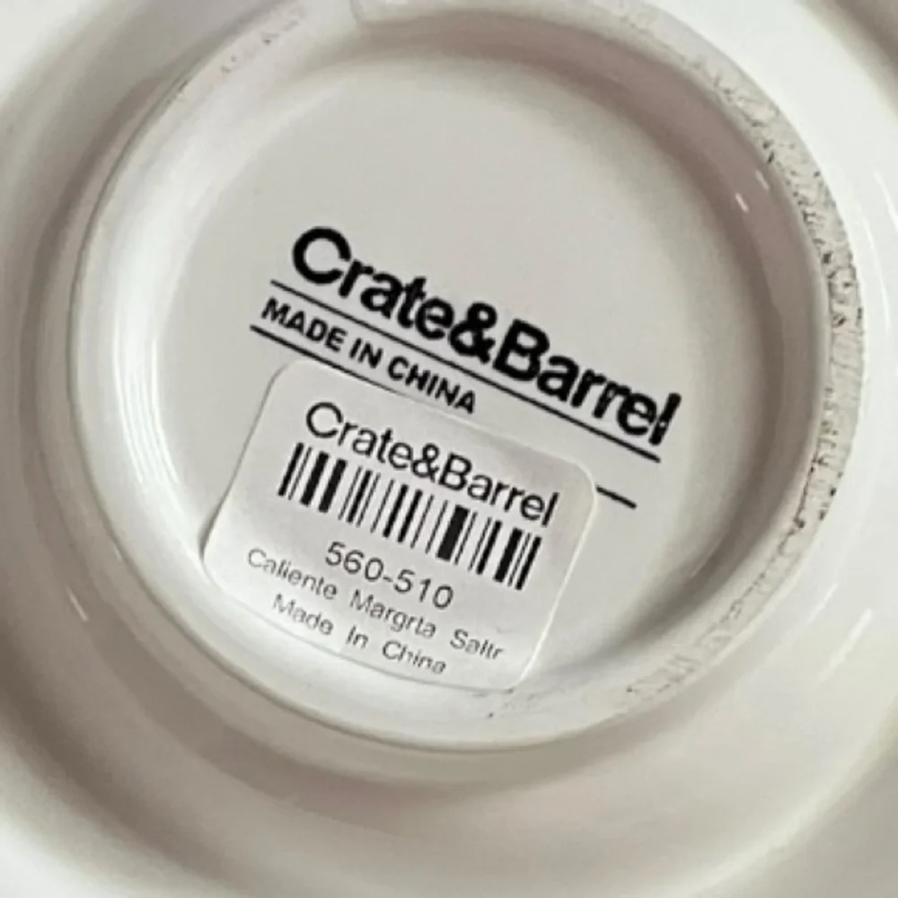 NWT Crate&Barrel Caliente Margarita salter dish